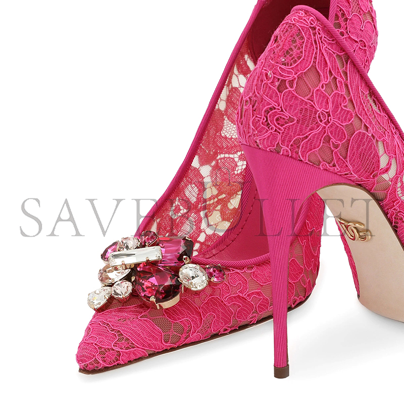 DOLCE GABBANA RAINBOW LACE PUMPS IN LUREX LACE CD1823AQ07480422 DOLCE GABBANA RAINBOW LACE PUMPS IN LUREX LACE CD1823AQ07480422
